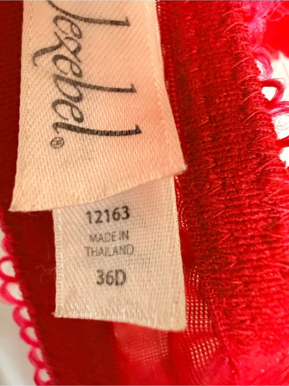 Red Satin Embroidered Underwire Bra — Supportive Women's Lingerie